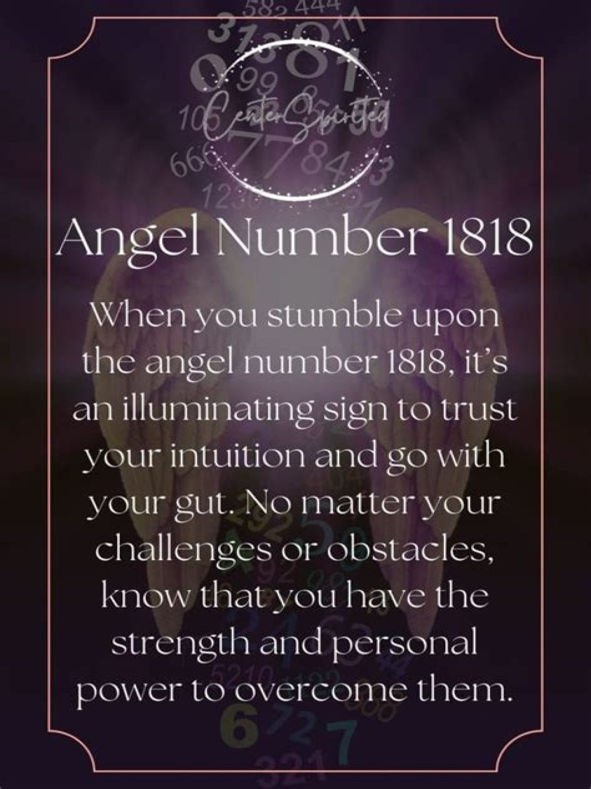 
ANGEL NUMBER 1818

