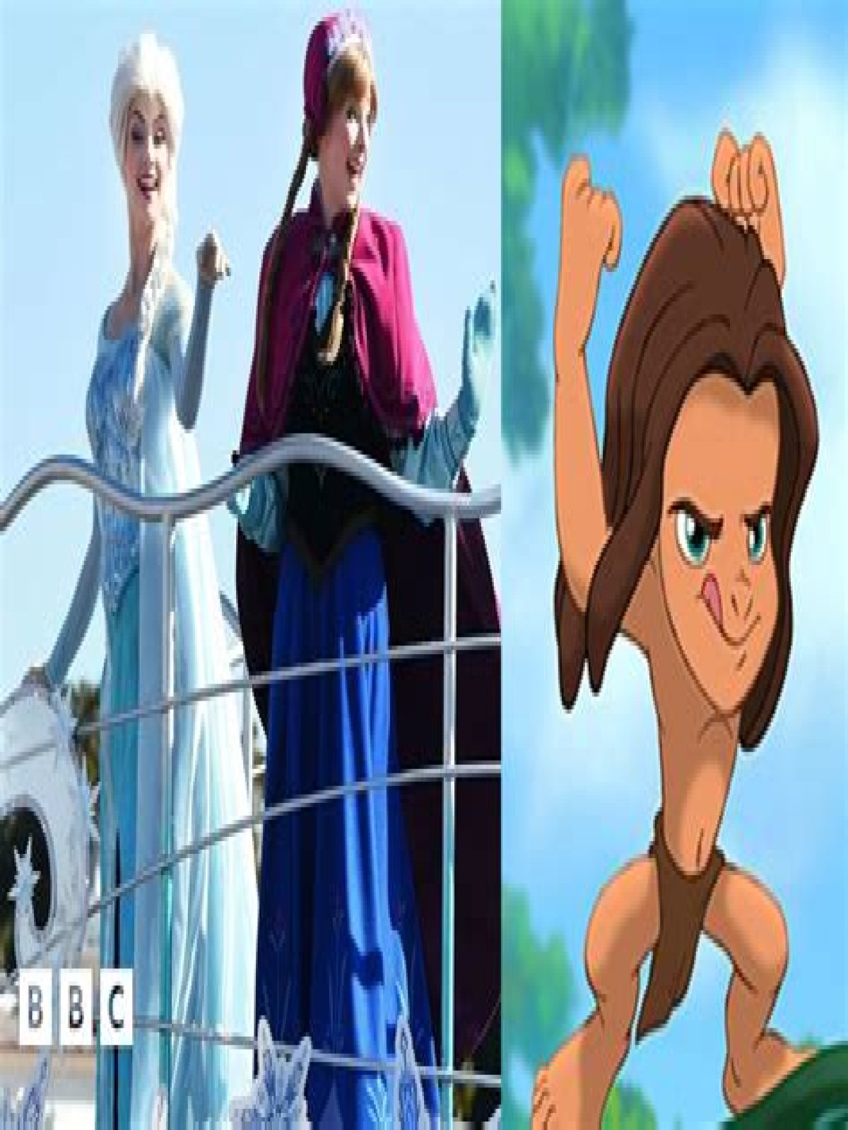 Are Anna and Elsa related to Rapunzel and Tarzan?